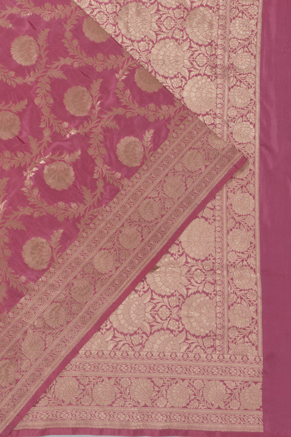 Banarasi Silk Jaal Pink Saree