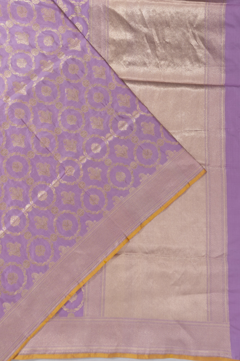 Banarasi Silk Brocade Lavender Saree