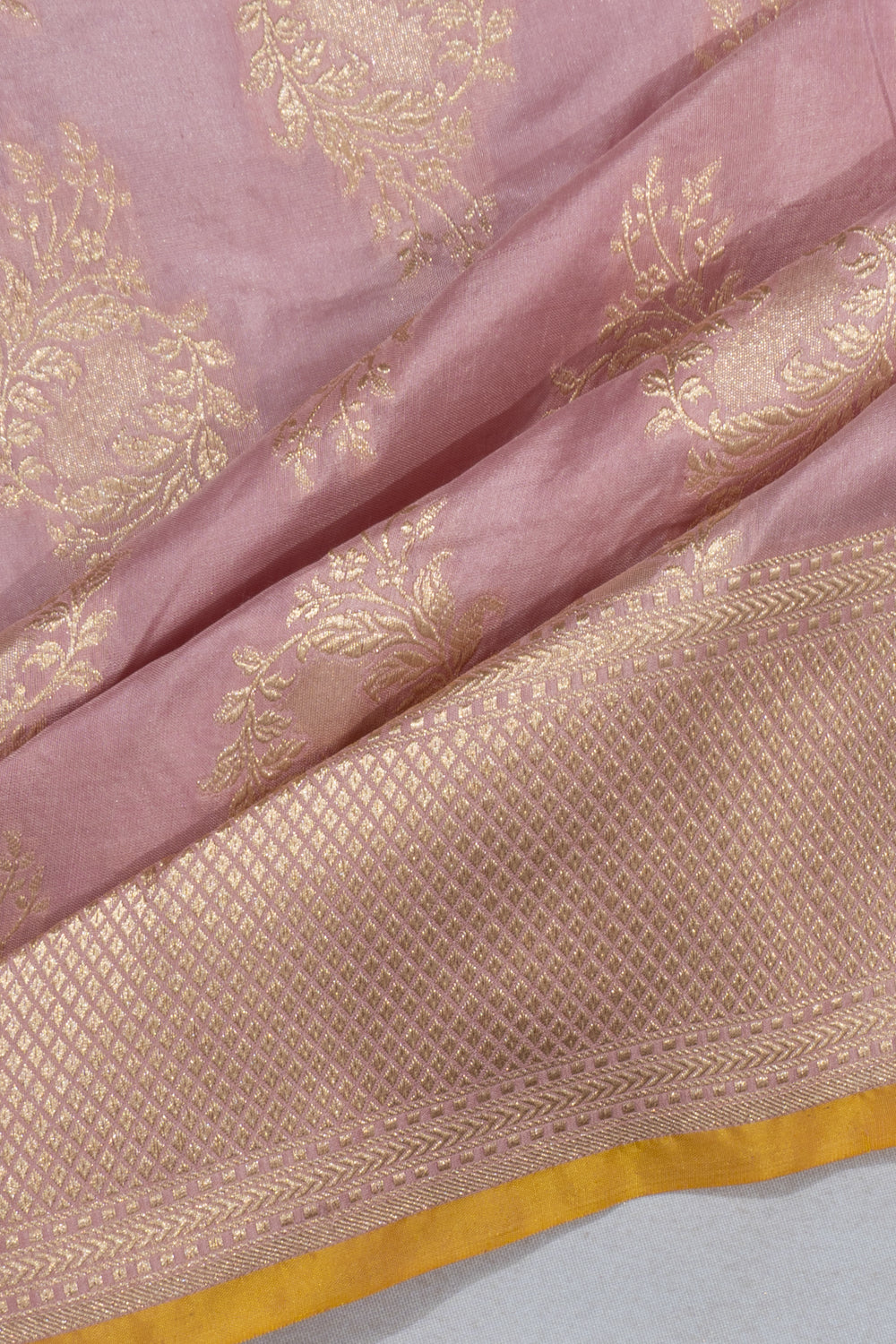 Banarasi Silk Brocade Pink Saree