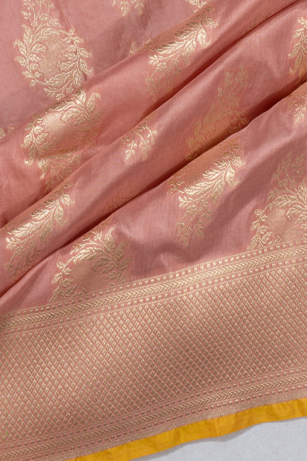 Banarasi Silk Brocade Pink Saree