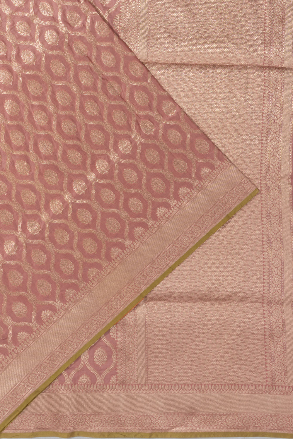 Banarasi Silk Jaal Pink Saree