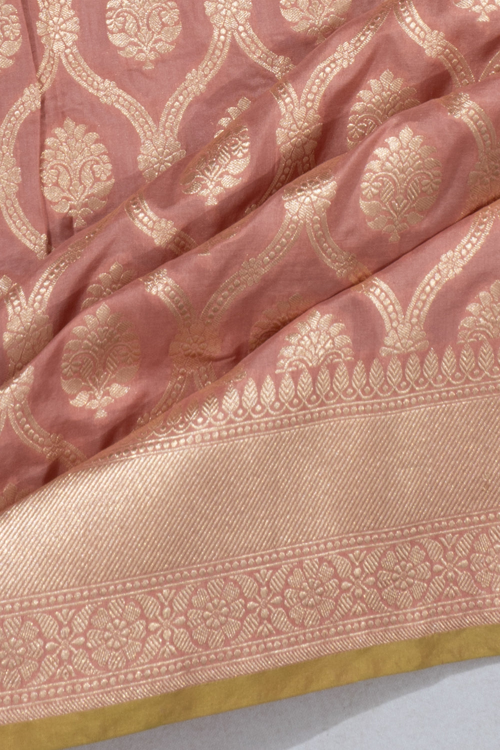 Banarasi Silk Jaal Pink Saree
