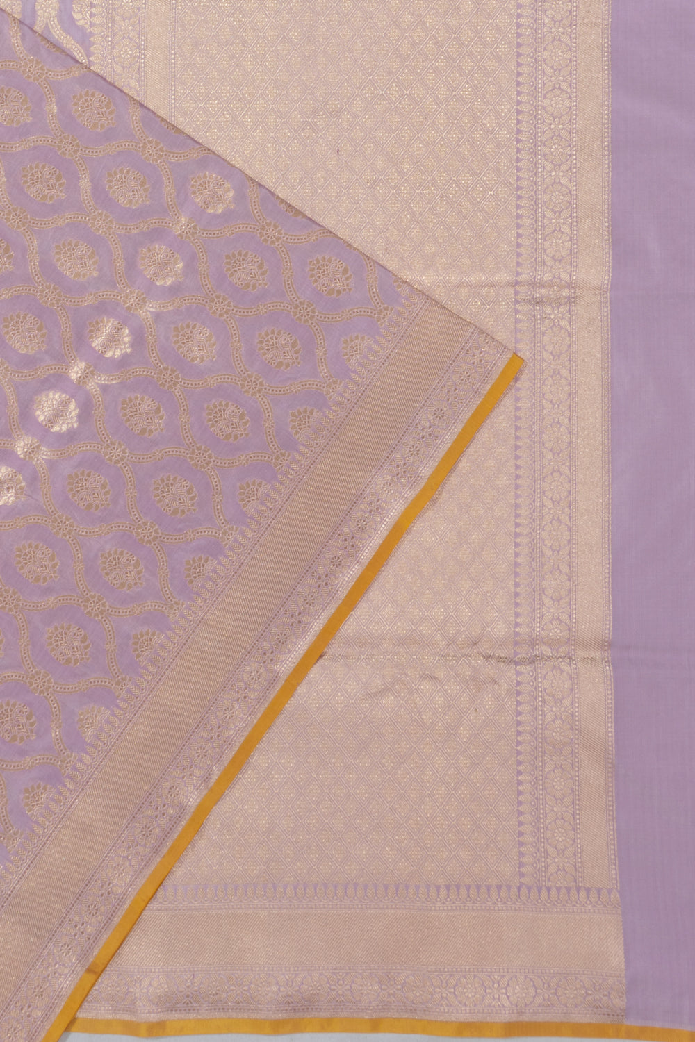 Banarasi Silk Brocade Lavender Saree