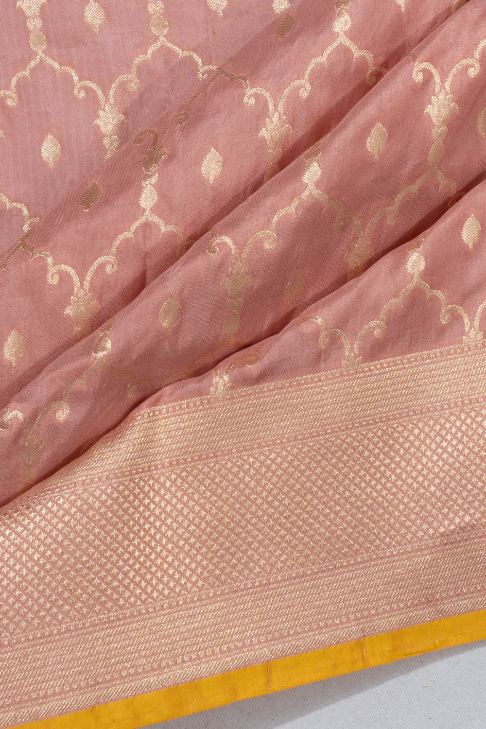 Banarasi Silk Brocade Pink Saree