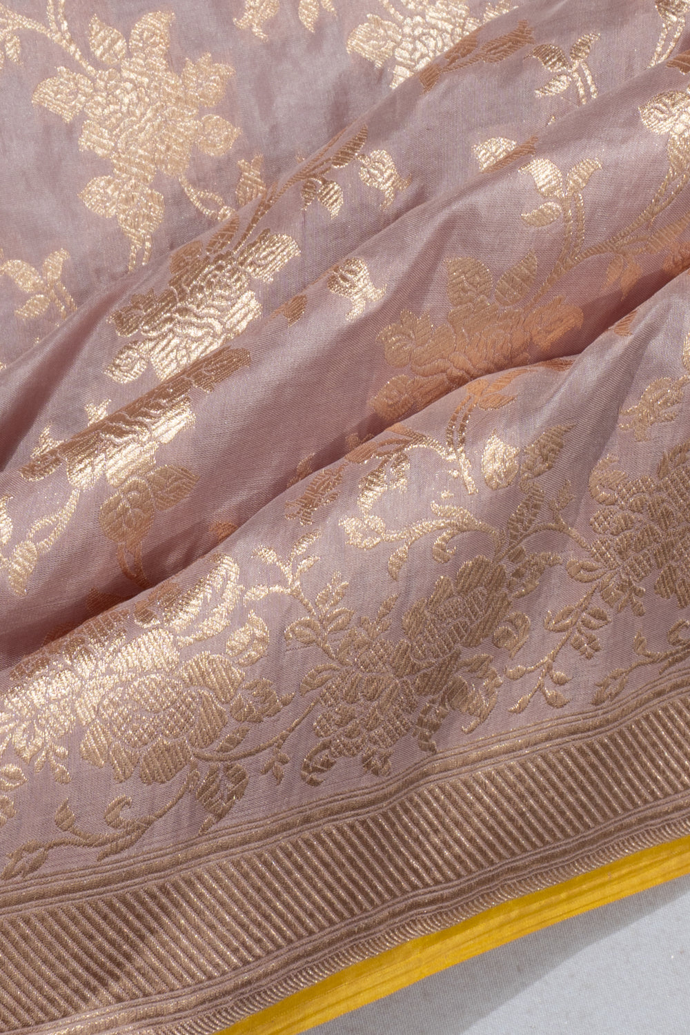 Banarasi Silk Jaal Snuff Saree