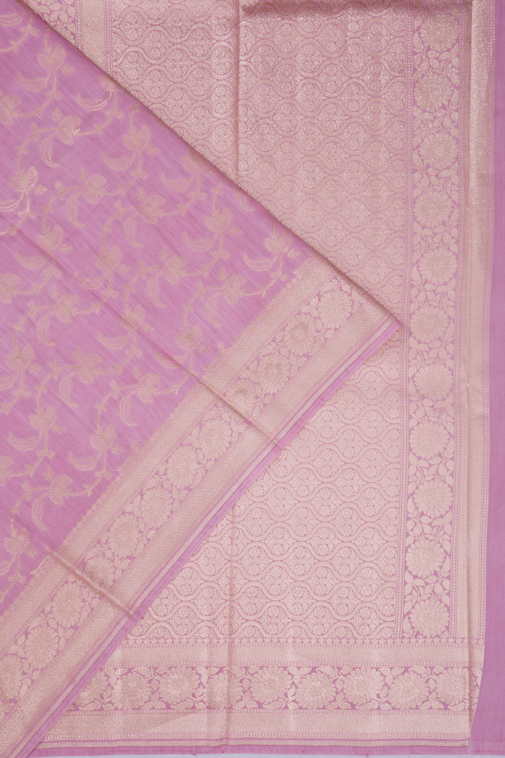 Banarasi Katan Silk Jaal Pink Saree