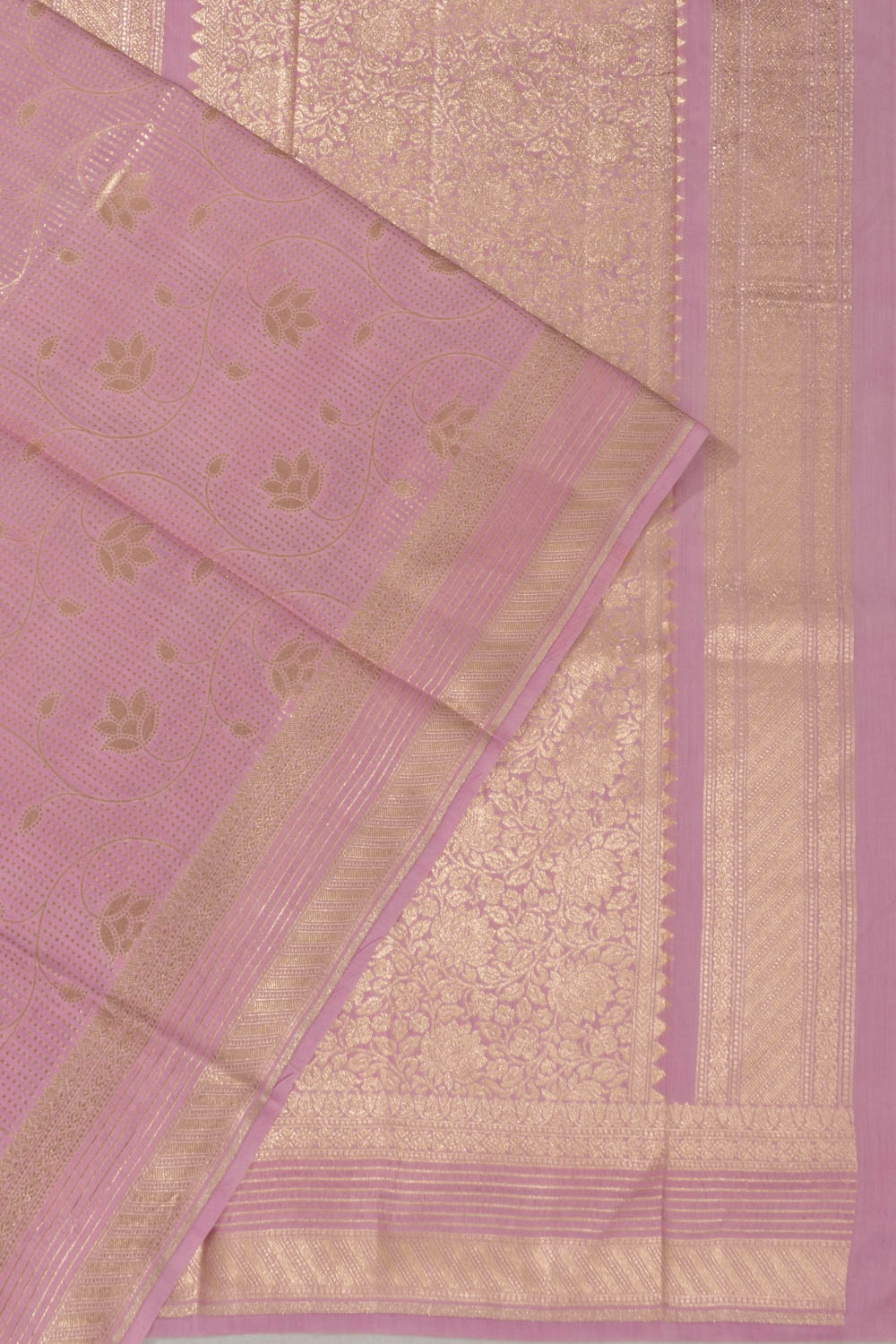 Banarasi Katan Silk Brocade Pink Saree