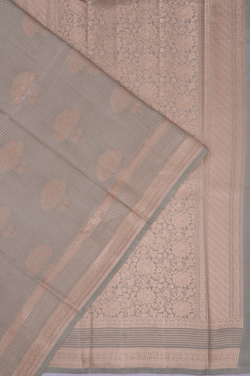 Banarasi Katan Silk Brocade Beige Saree