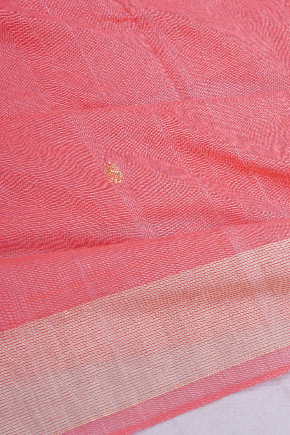 Paithani Cotton Butta Pink Saree