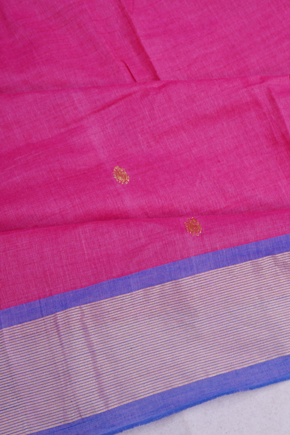 Paithani Cotton Butta Pink Saree