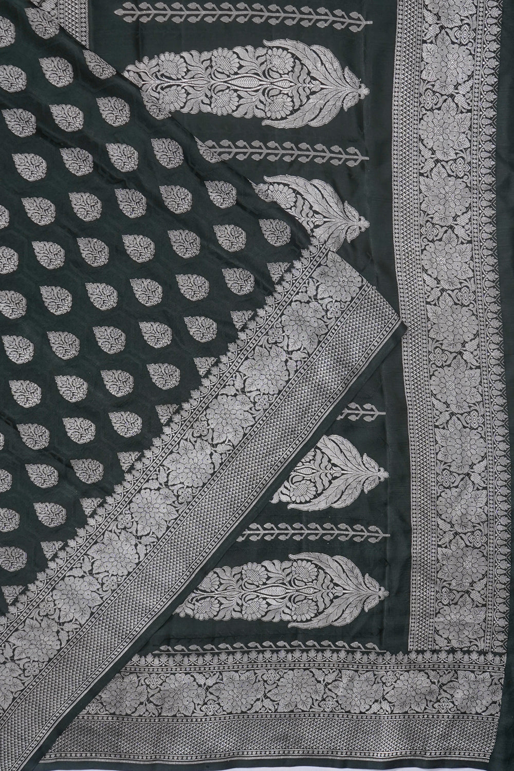 Banarasi Satin Brocade Black Saree
