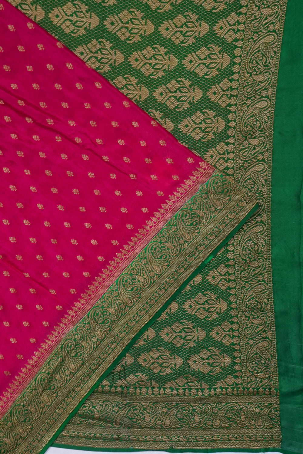 Banarasi Georgette Butta Rani Pink Saree