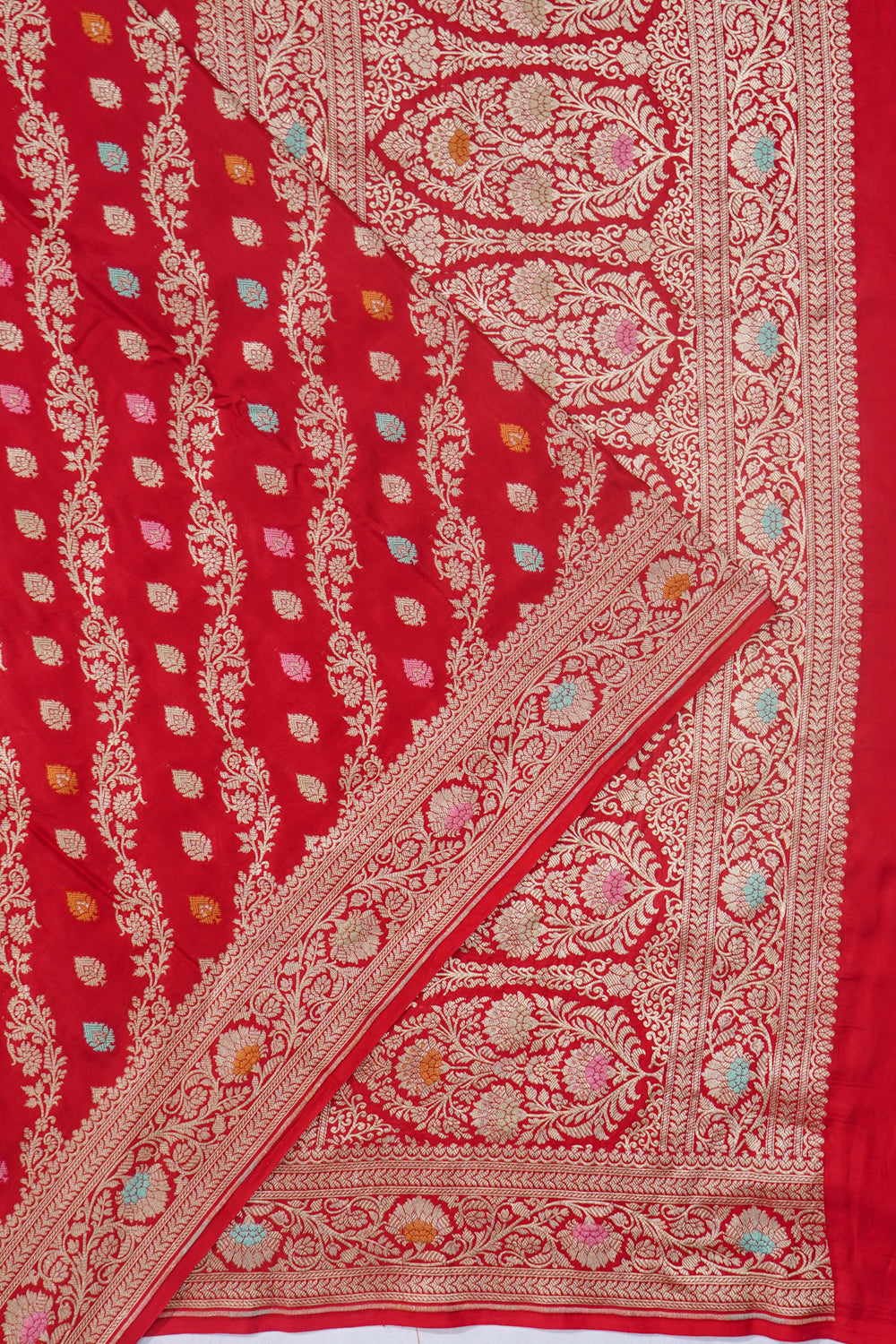 Banarasi Silk Brocade Red Saree