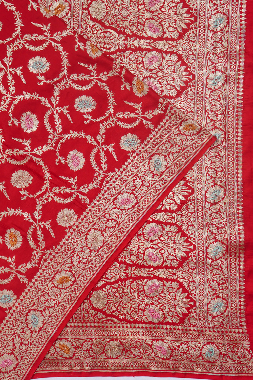 Banarasi Silk Brocade Red Saree