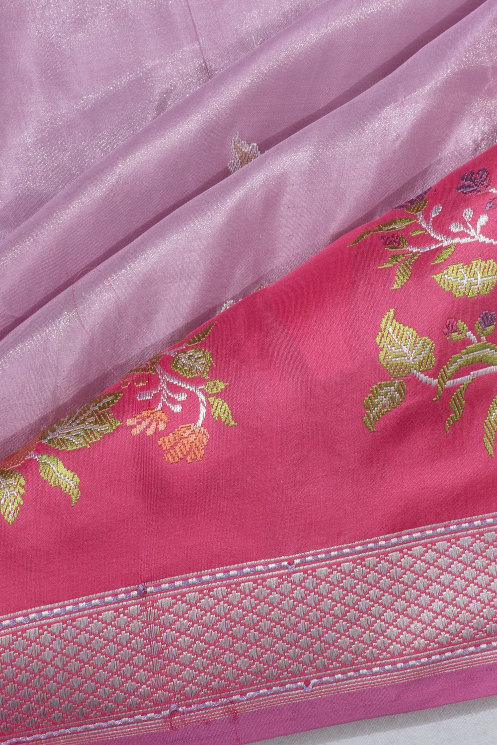 Banarasi Silk Butta Lavender Saree