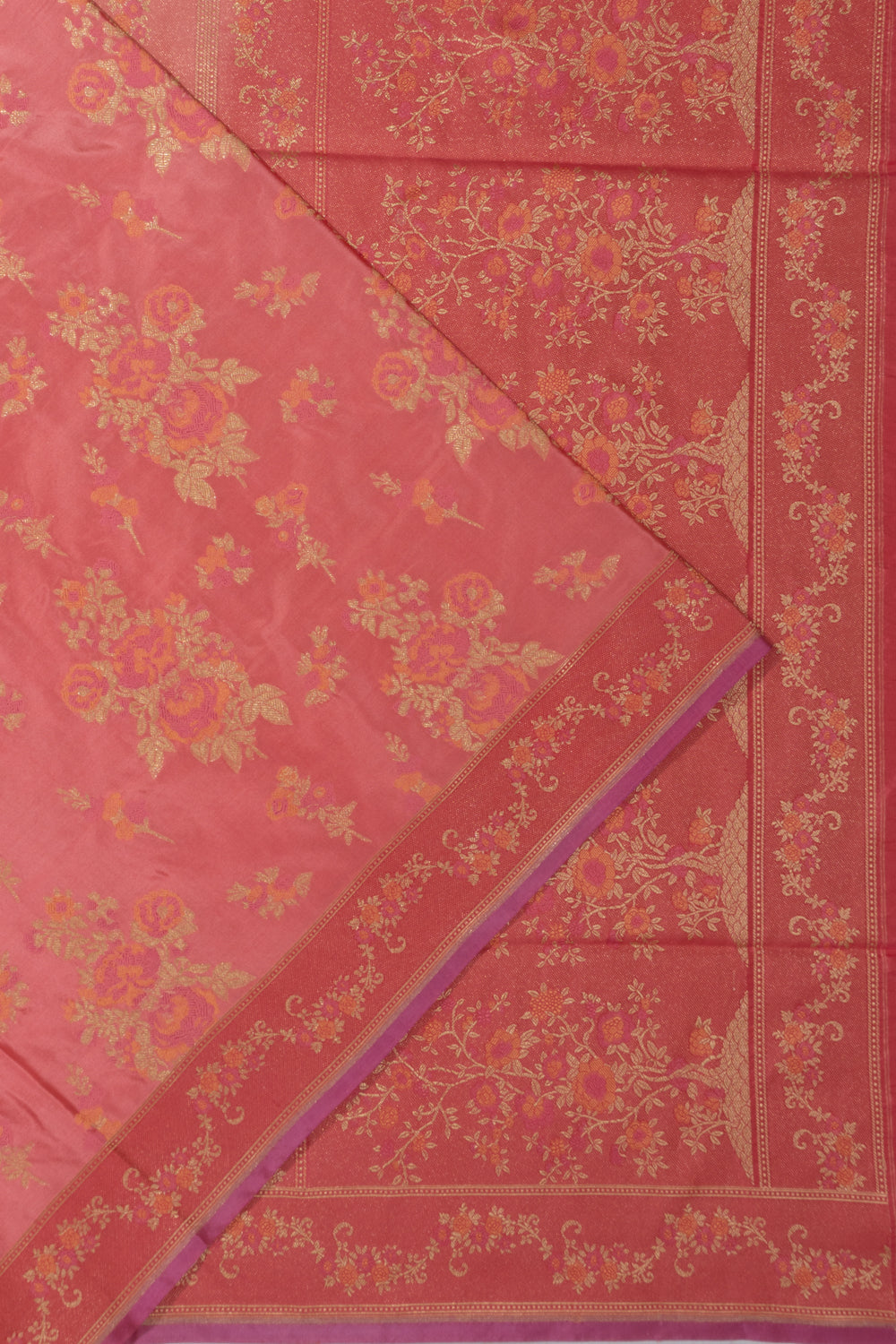 Banarasi Silk Brocade Pink Saree