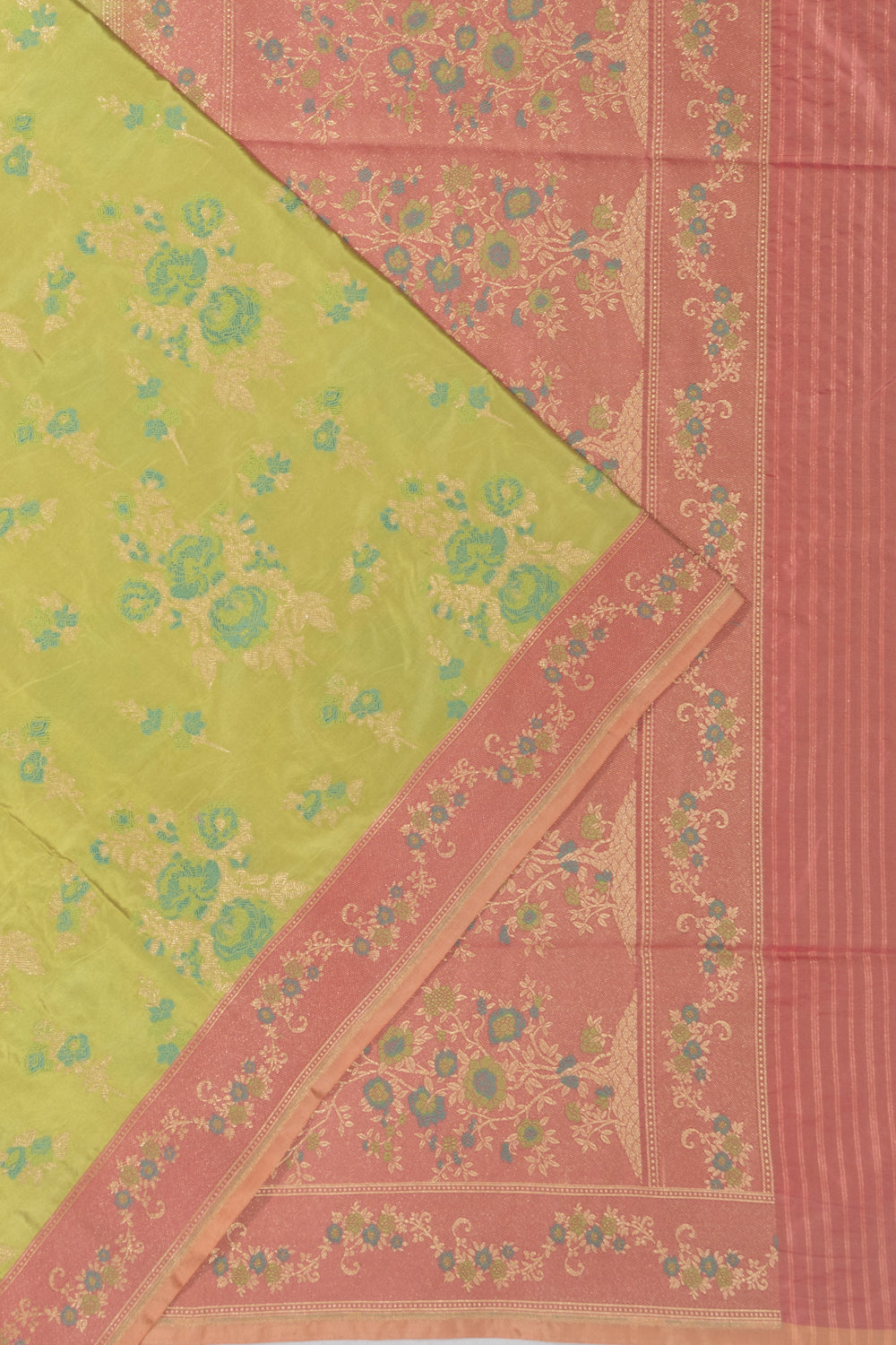 Banarasi Silk Brocade Green Saree