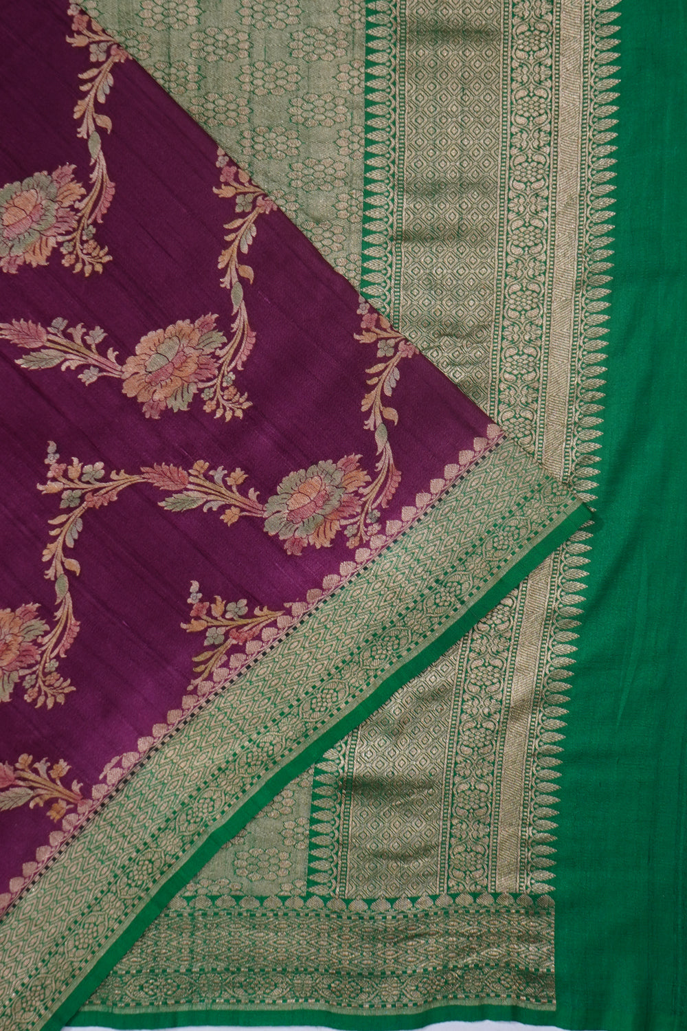 Banarasi Tussar Georgette Jaal Lilac Saree
