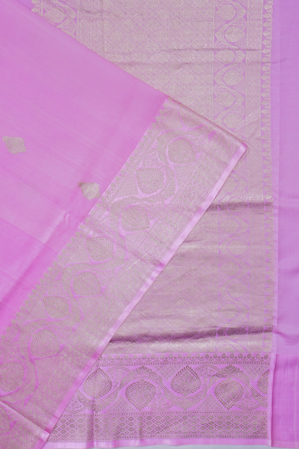Banarasi Silk Butta Baby Pink Saree