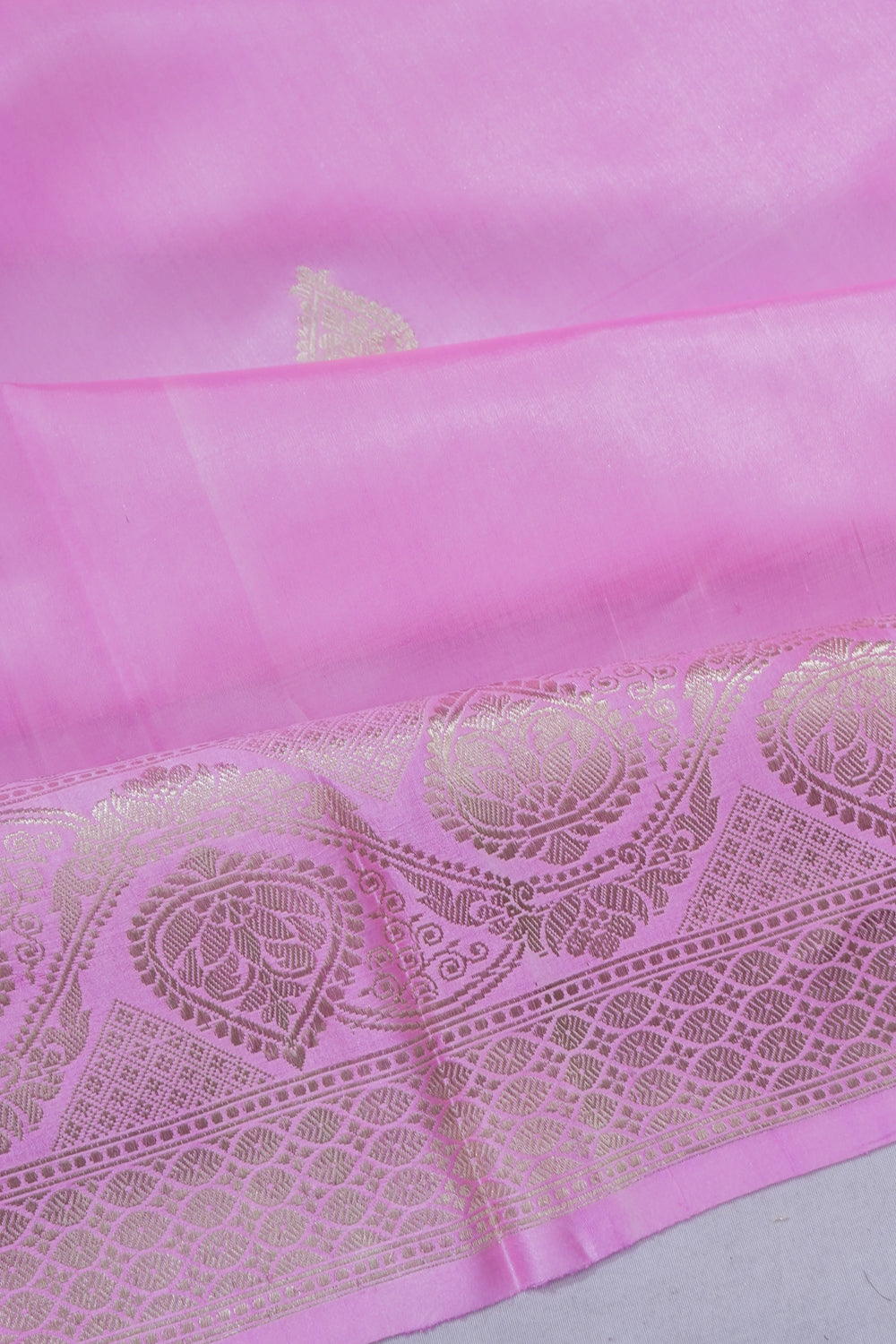 Banarasi Silk Butta Baby Pink Saree