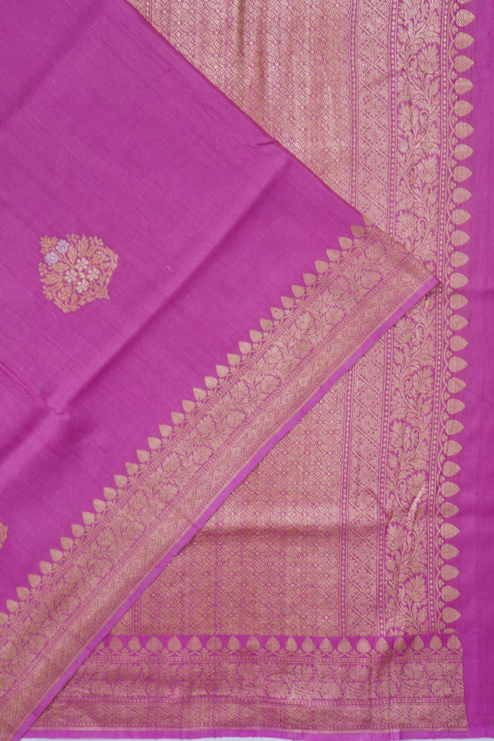 Banarasi Tussar Georgette Butta Lavender Saree