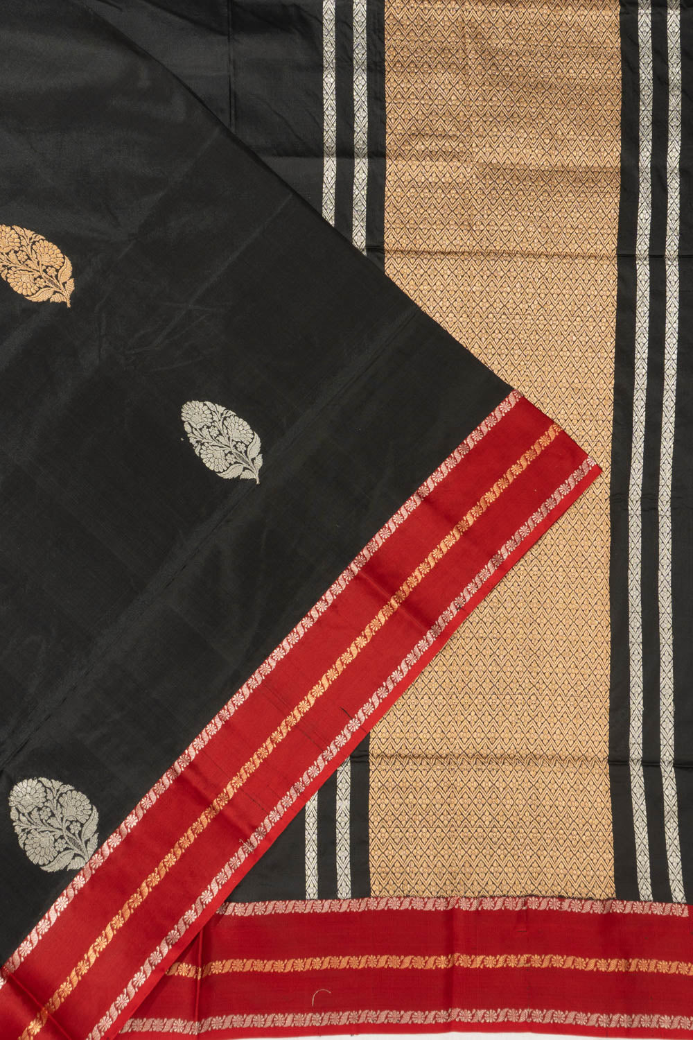 Banarasi Silk Butta Black Saree
