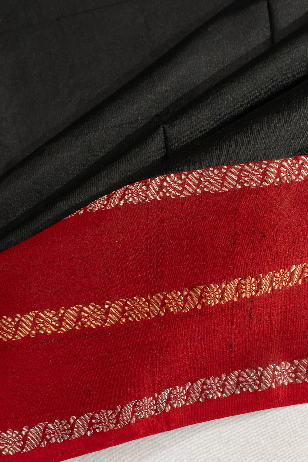 Banarasi Silk Butta Black Saree