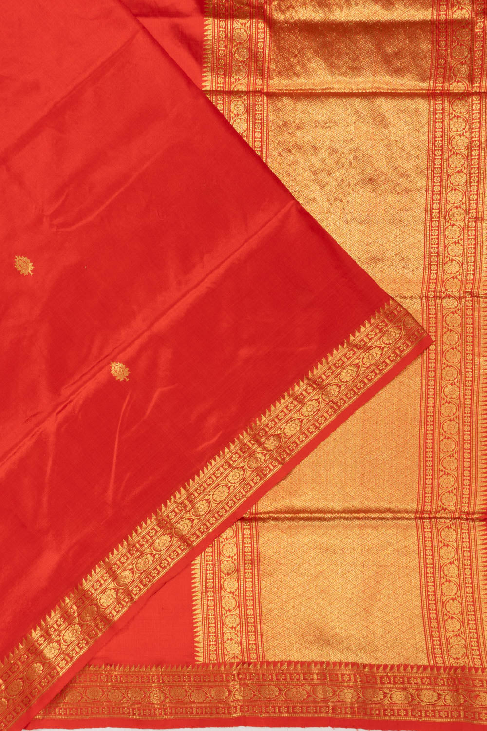 Banarasi Silk Butta Red Saree