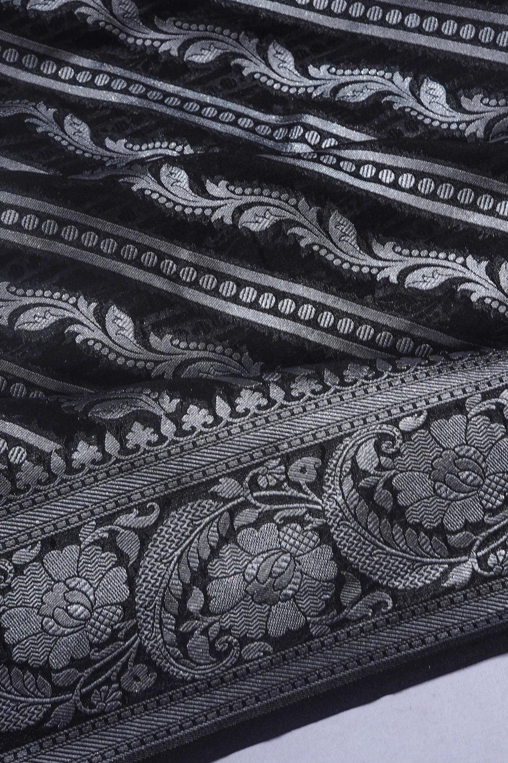 Banarasi Georgette Brocade Black Saree