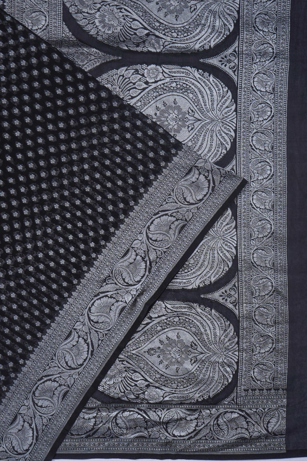 Banarasi Georgette Butta Black Saree