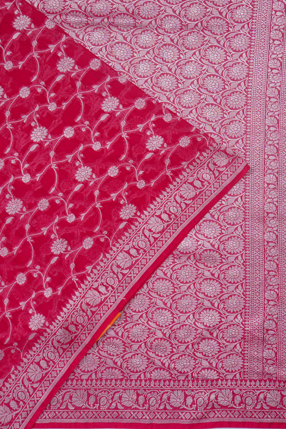Banarasi Georgette Jaal Pink Saree