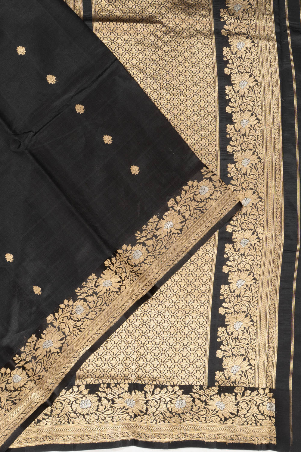 Banarasi Silk Butta Black Saree