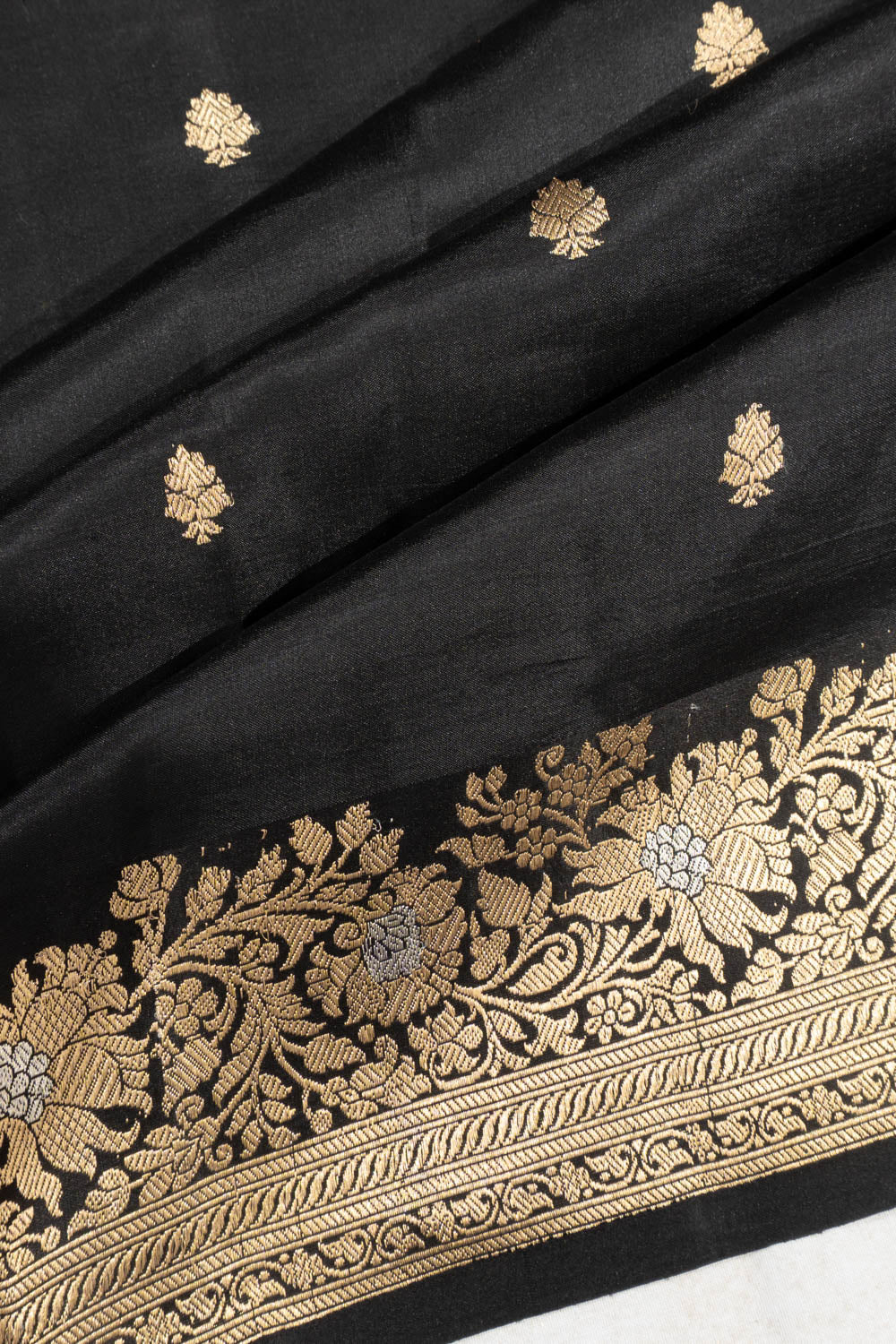 Banarasi Silk Butta Black Saree