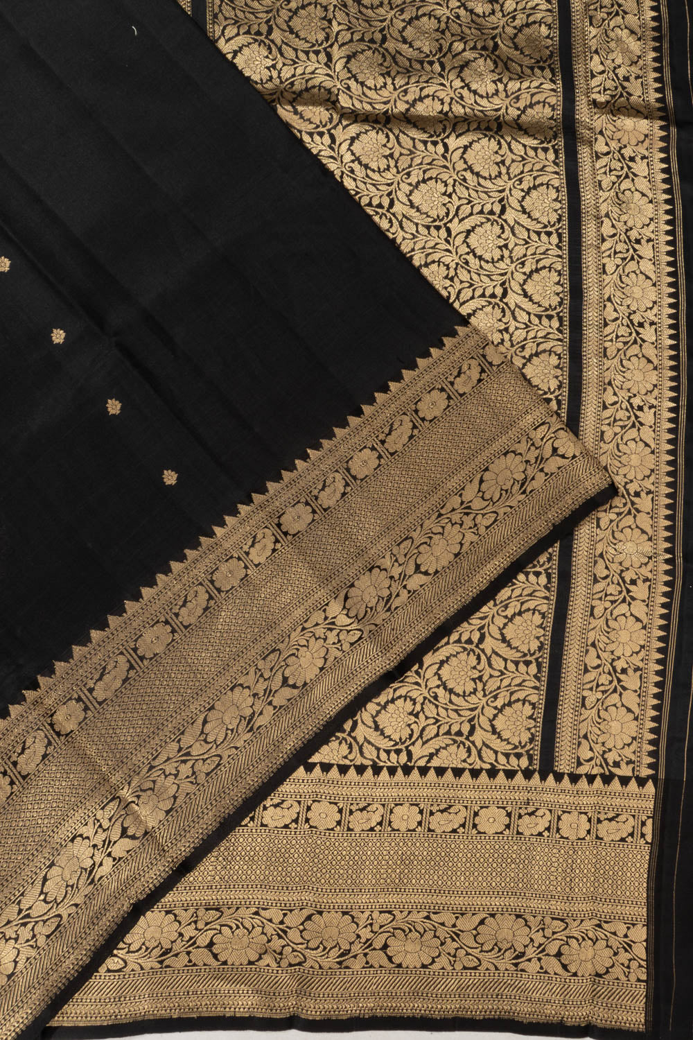 Banarasi Silk Butta Black Saree