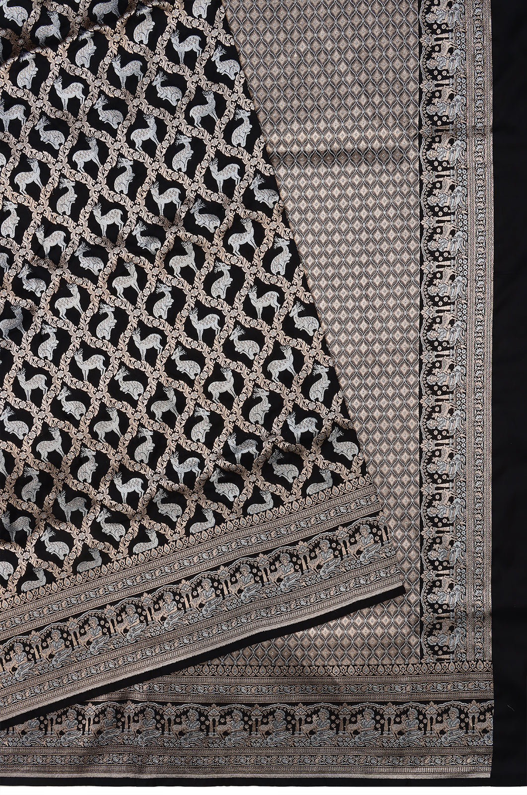 Banarasi Silk Brocade Black Saree