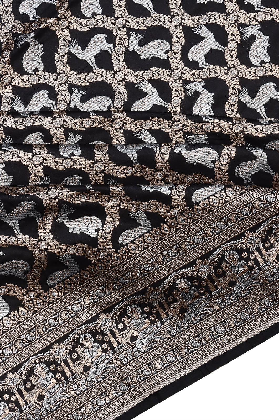 Banarasi Silk Brocade Black Saree