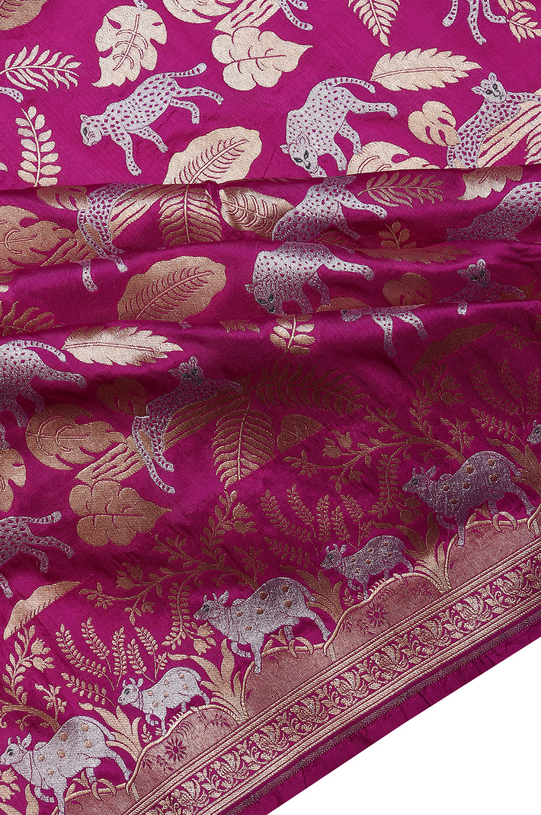 Banarasi Silk Brocade Purple Saree