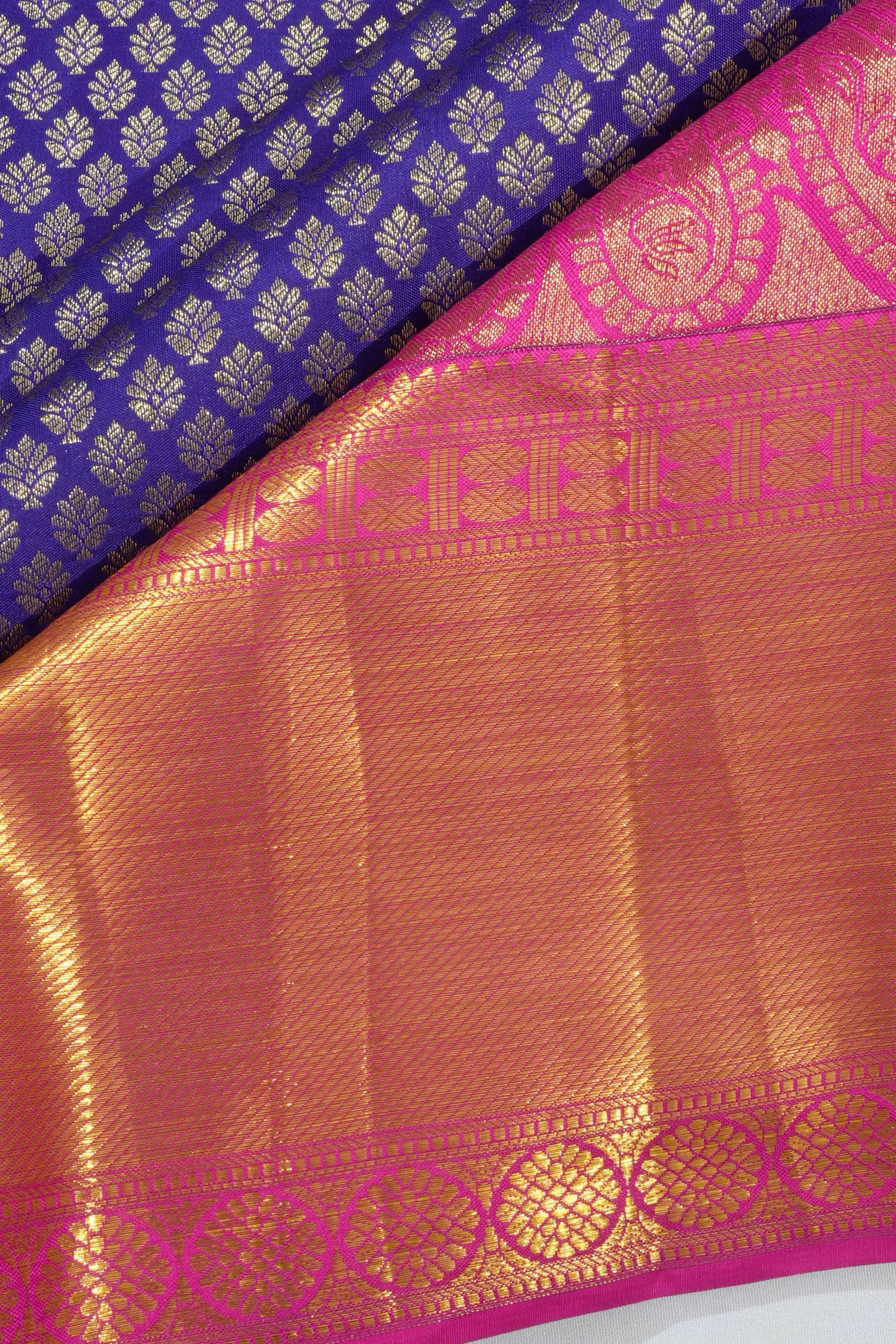 Taranga Kanchi Silk Brocade Blue Saree