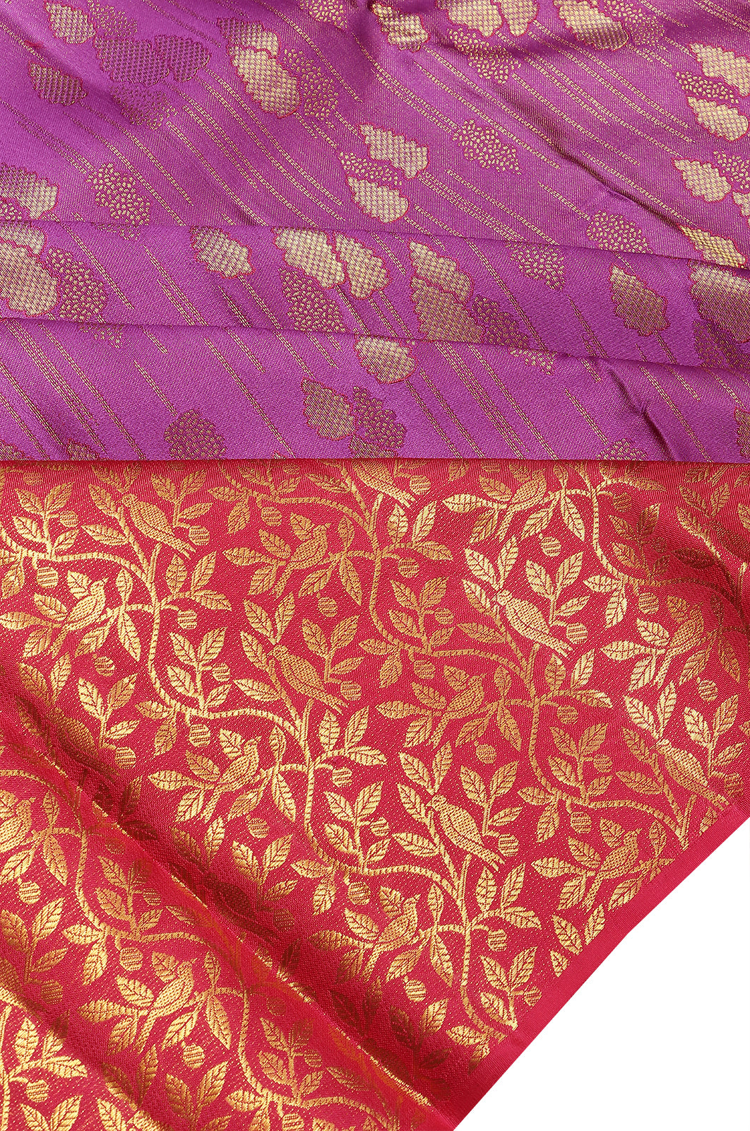 Taranga Kanchi Silk Brocade Purple Saree