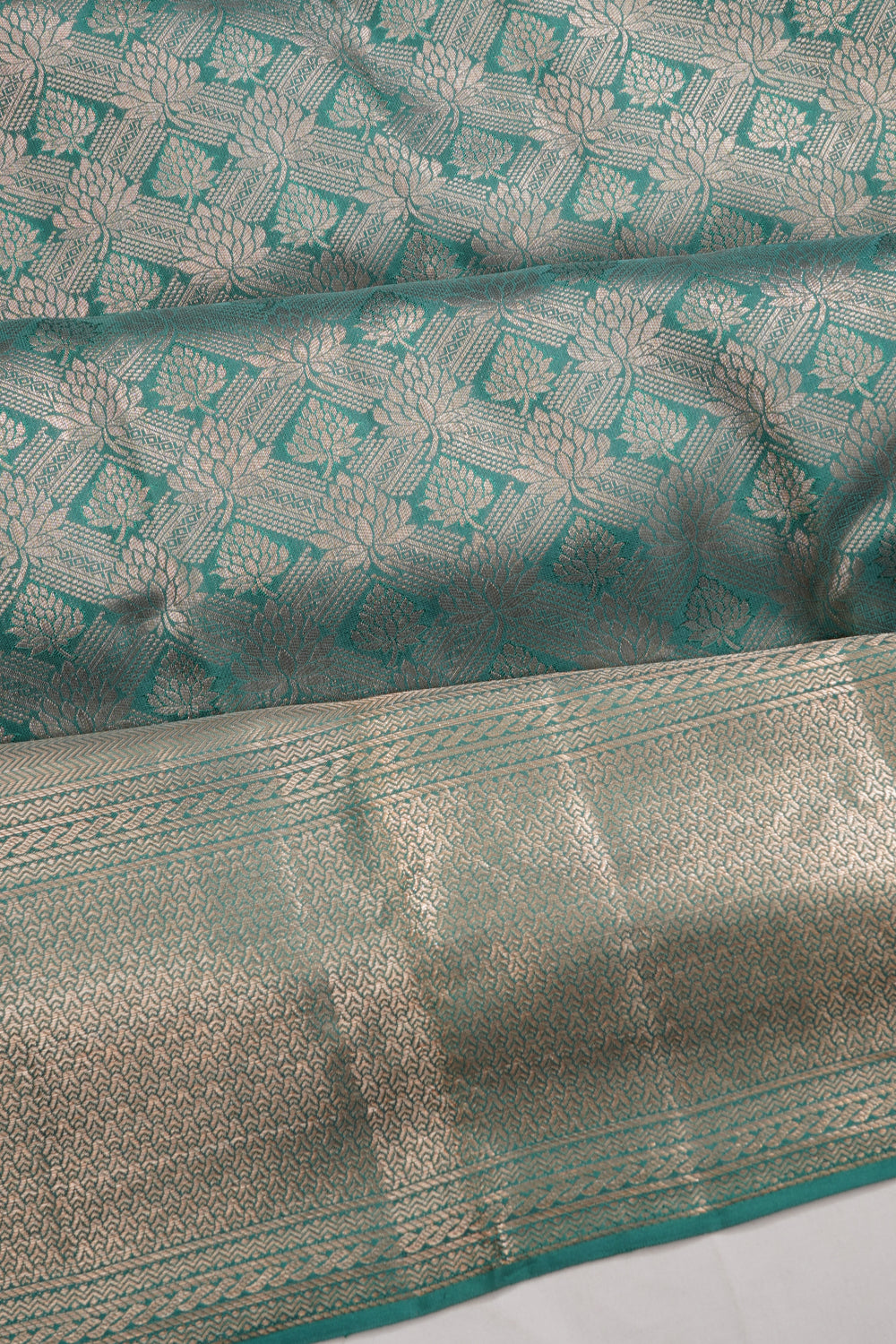 Taranga Kanchi Silk Brocade Sky Blue Saree
