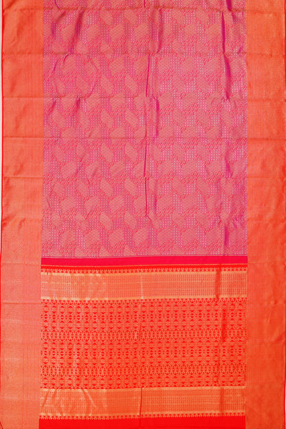 Taranga Kanchi Silk Brocade Rani Pink Saree