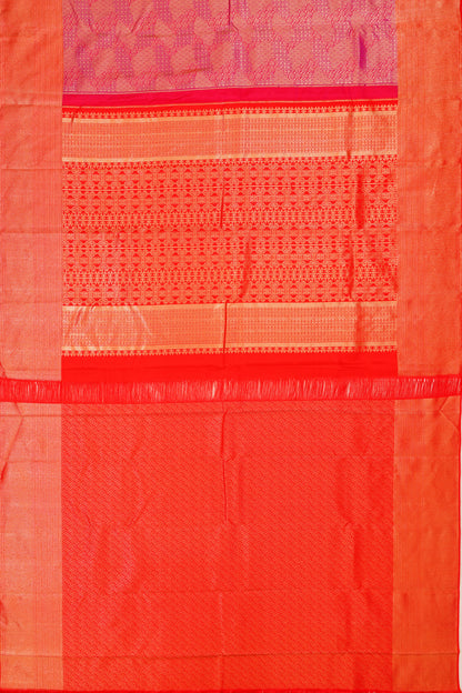 Taranga Kanchi Silk Brocade Rani Pink Saree