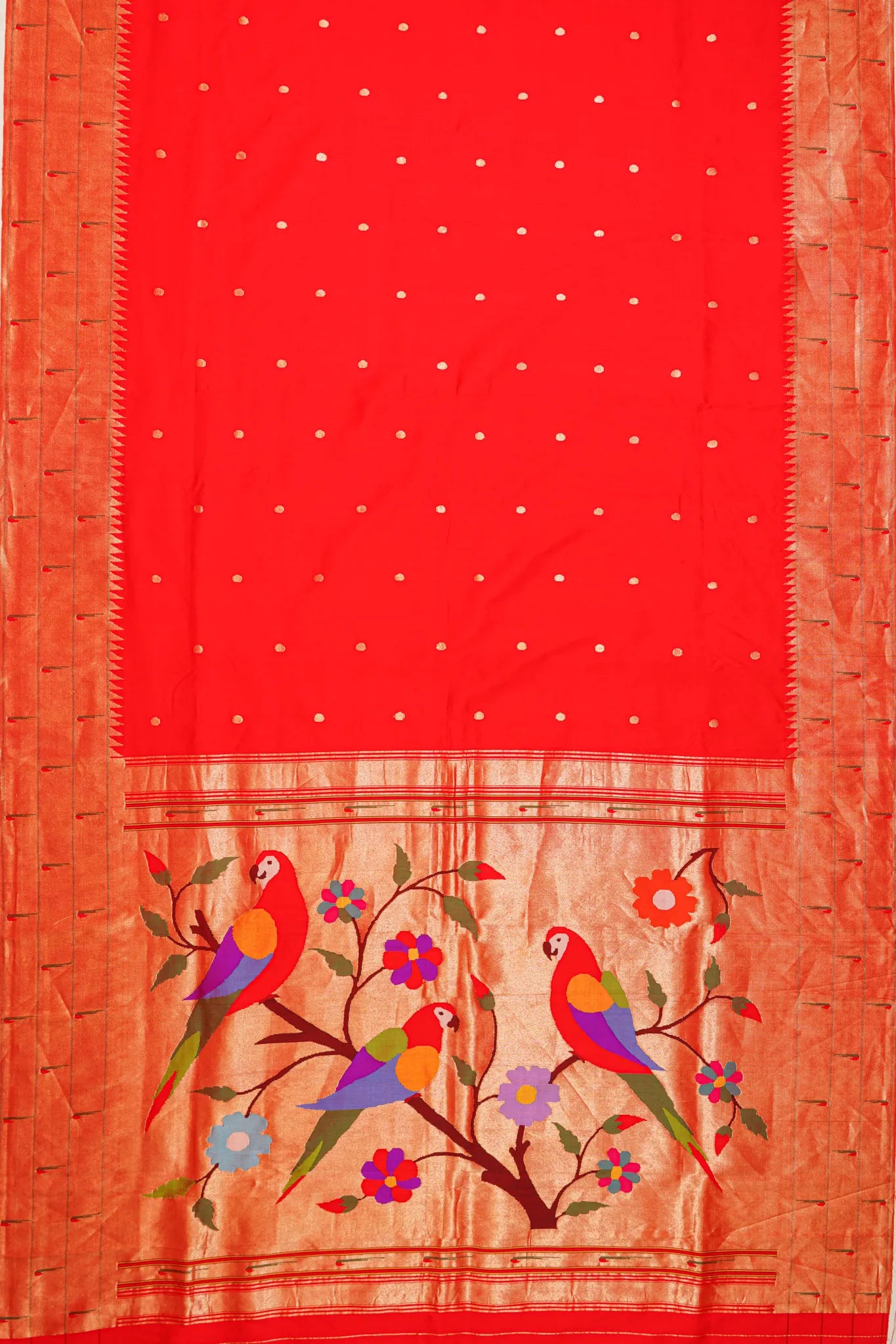 paithani-silk-butta-red-saree-with-triple-muniya-border-1215736124