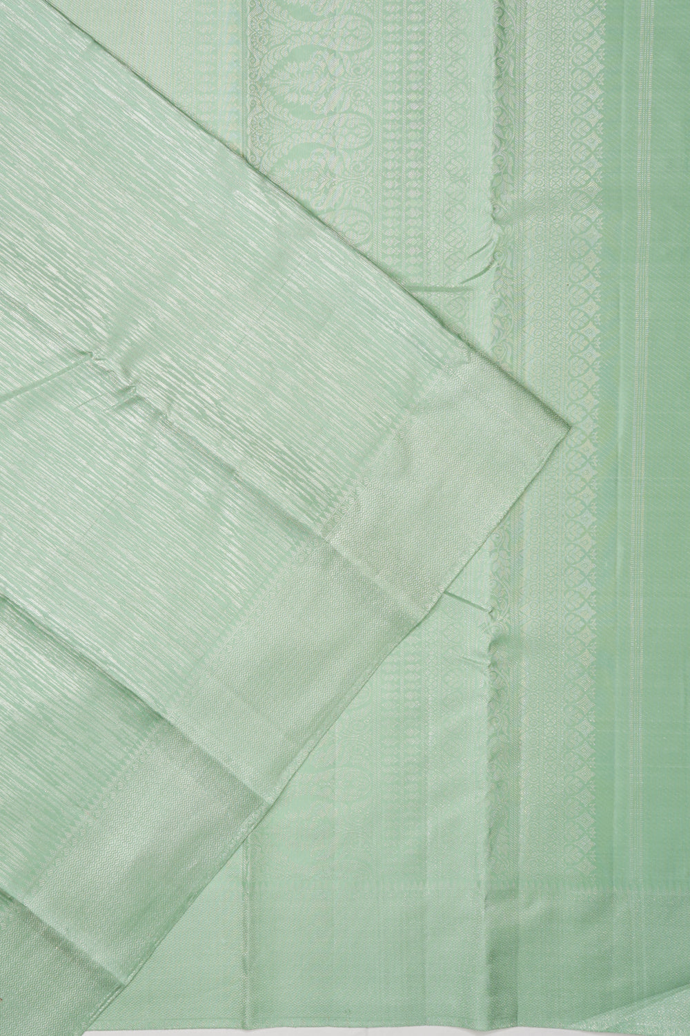 Kanchipuram Silk Brocade Pastel Green Saree