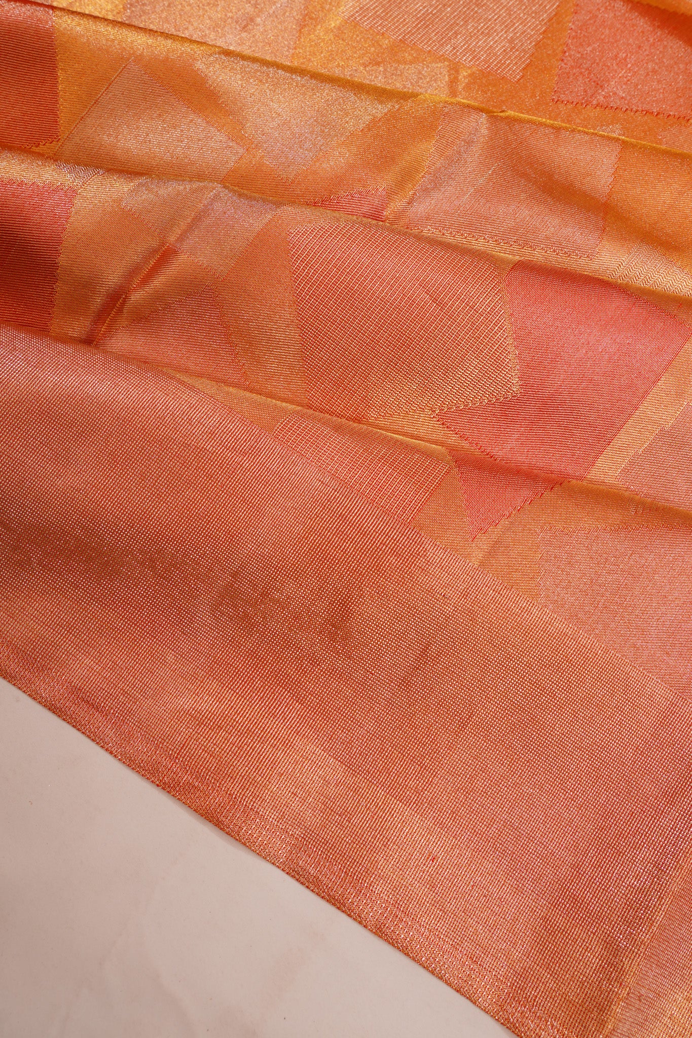 Kanchipuram Silk Tissue Brocade Gold Saree