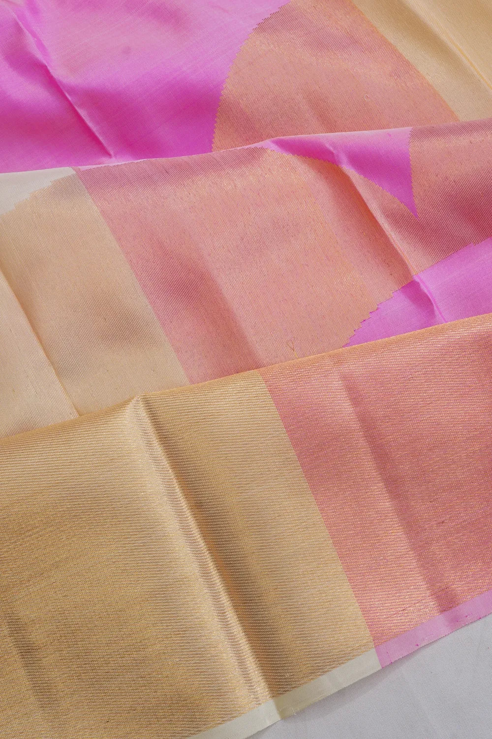 Kanchipuram Silk Geometrical Brocade Multicolour Saree
