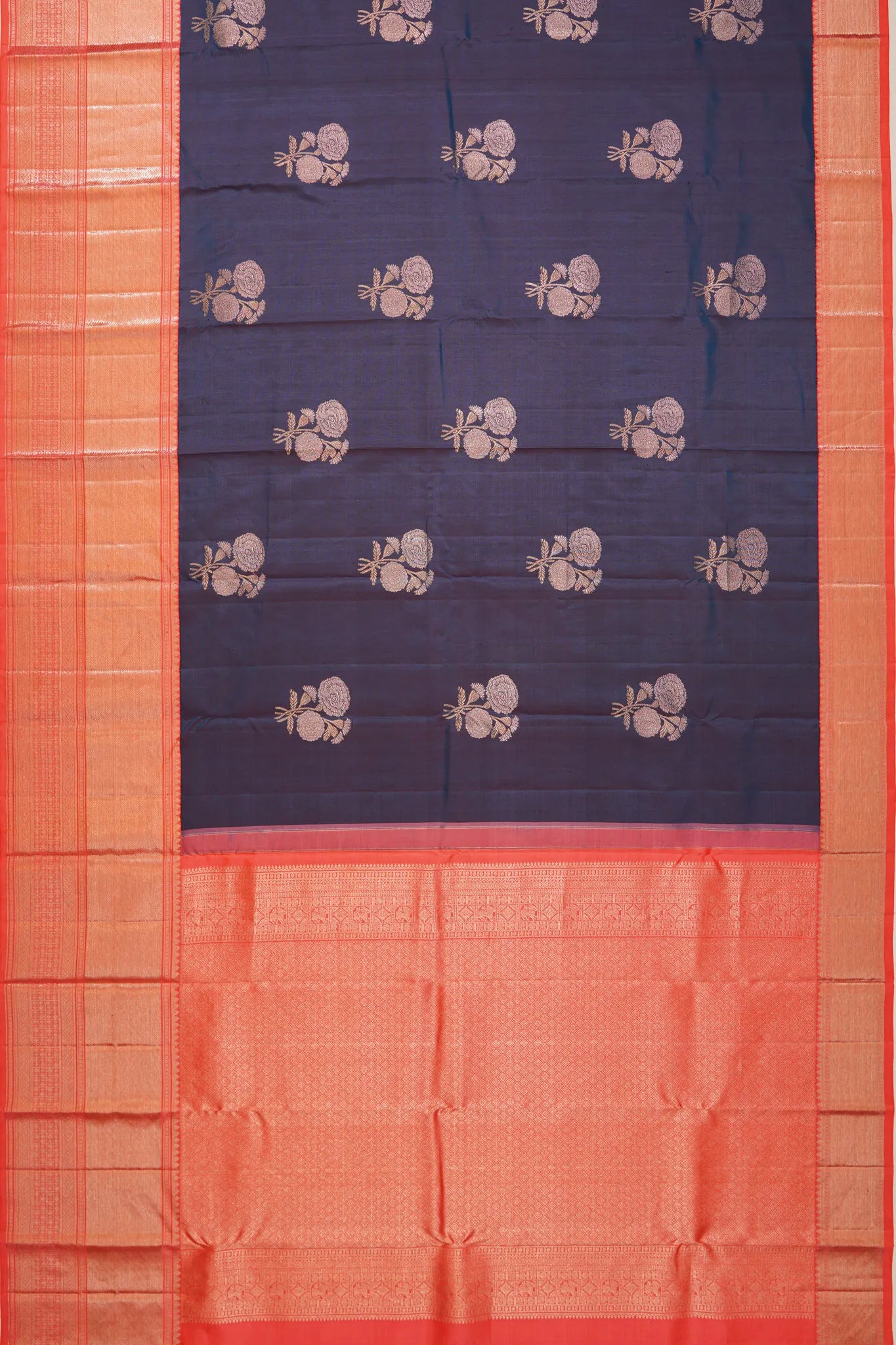 kanchipuram-silk-butta-dark-blue-saree-1215747809