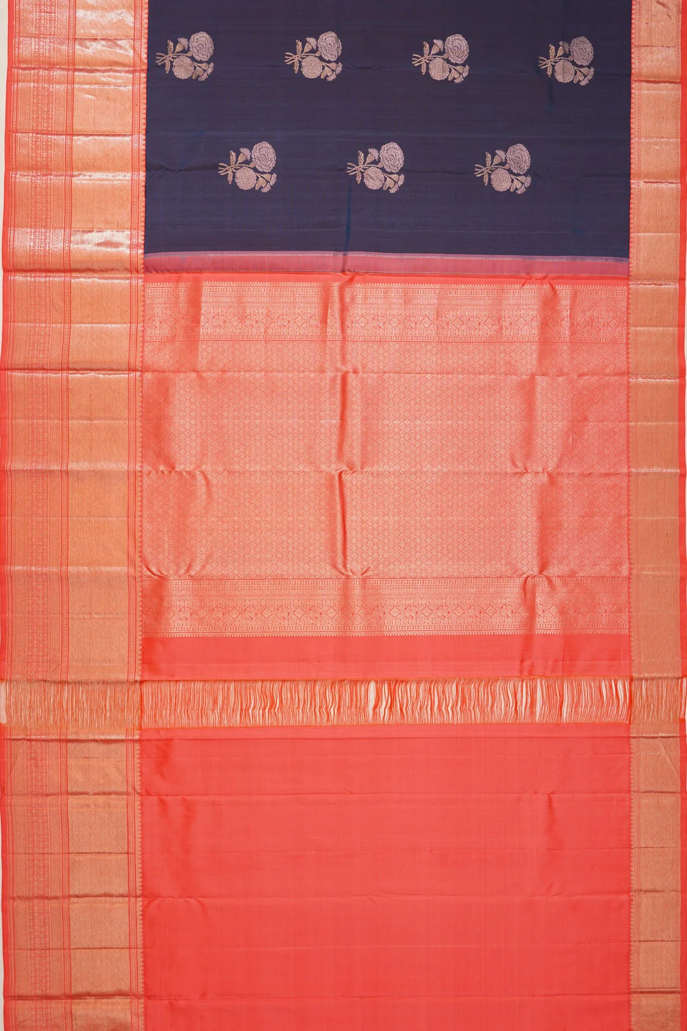 kanchipuram-silk-butta-dark-blue-saree-1215747809