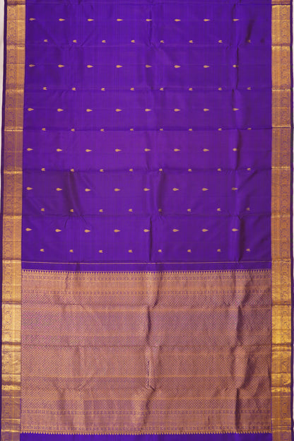 Kanchipuram Silk Butta Violet Saree