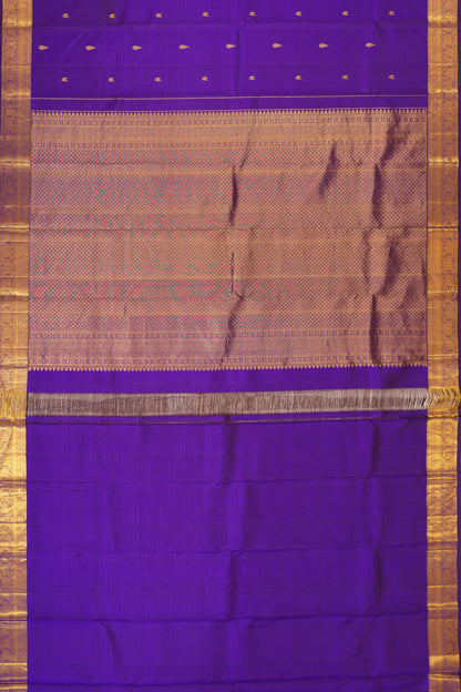 Kanchipuram Silk Butta Violet Saree